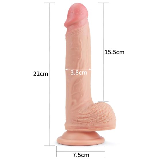 Lovetoy Nature Cock - Suction Cup Realistic Dildo - 21cm (Natural)