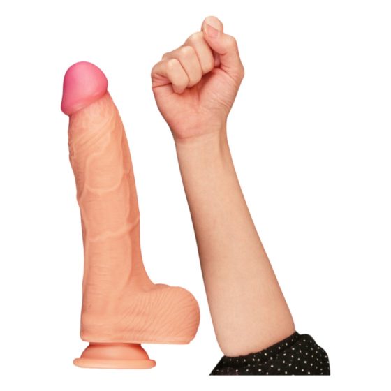 Lovetoy Nature Cock - Dual-Layer Realistic Dildo - 25cm (Natural)