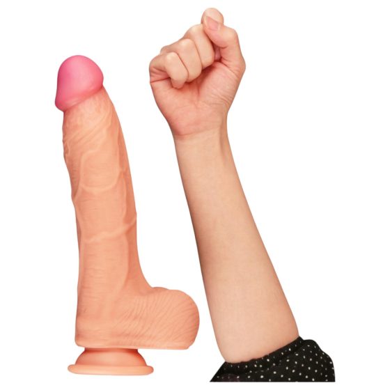 Lovetoy Nature Cock - Dual-Layer Realistic Dildo - 25cm (Natural)