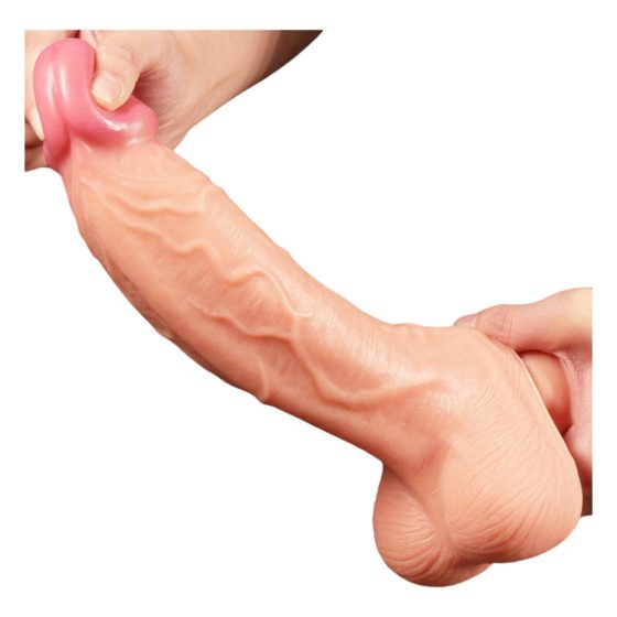 Lovetoy Nature Cock - Dual-Layer Realistic Dildo - 25cm (Natural)