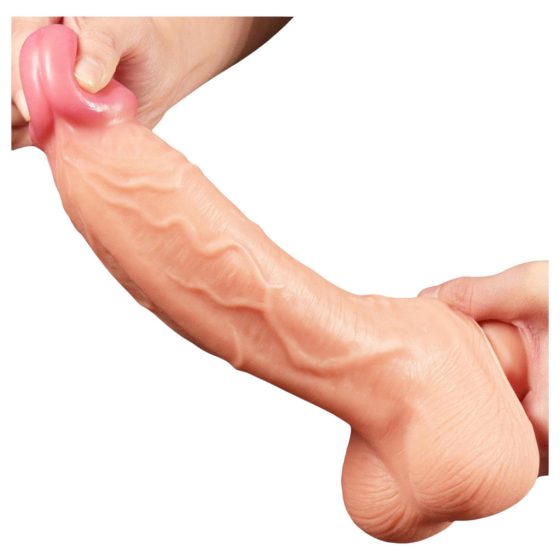 Lovetoy Nature Cock - Dual-Layer Realistic Dildo - 25cm (Natural)