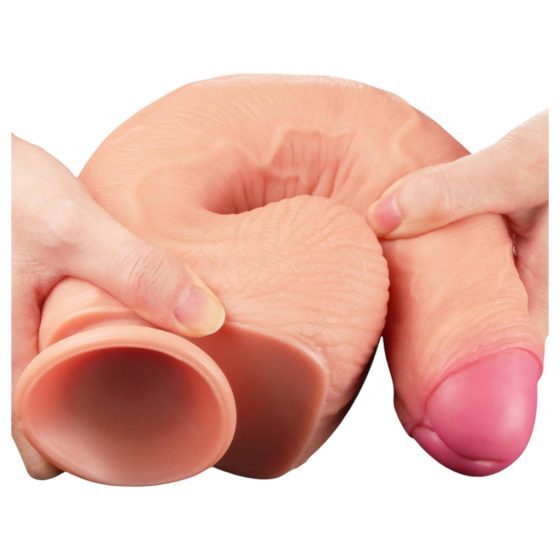 Lovetoy Nature Cock - Double Layer Realistic Dildo - 28cm (Natural)