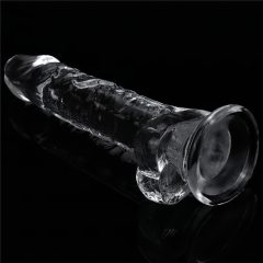   Lovetoy Flawless Clear - Suction Cup Dildo with Balls - 19cm (Transparent)