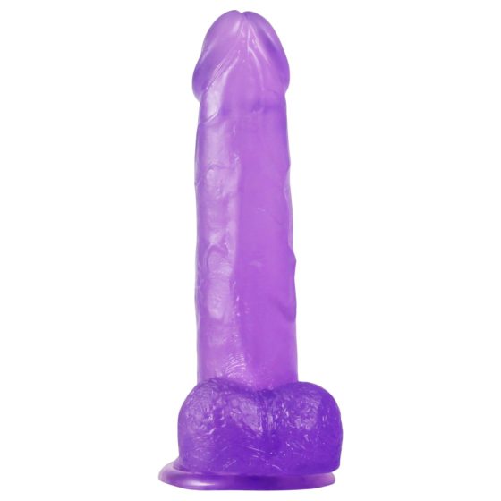 Lovetoy Jelly Studs - realistic dildo with suction cup - 20cm (purple)