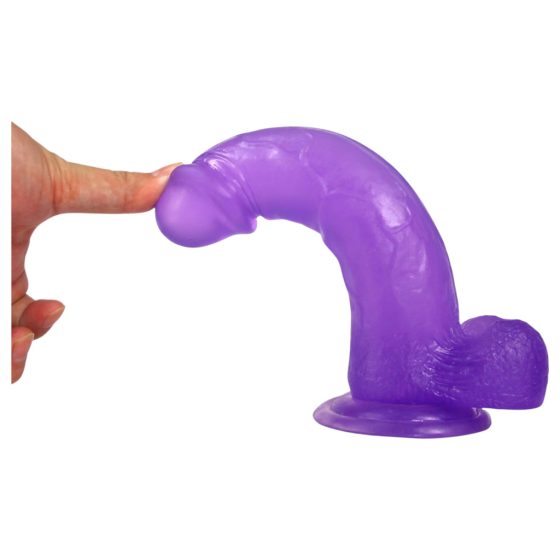 Lovetoy Jelly Studs - realistic dildo with suction cup - 20cm (purple)