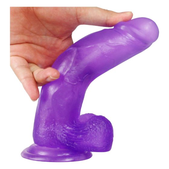 Lovetoy Jelly Studs - realistic dildo with suction cup - 20cm (purple)