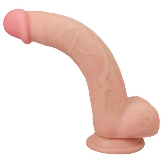 Lovetoy Sliding-Skin Dual-Layer Suction Cup Dildo - 23cm (Natural)