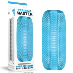   Love Toy Training Master - Dual-sided Ribbed Masturbator (Blue)