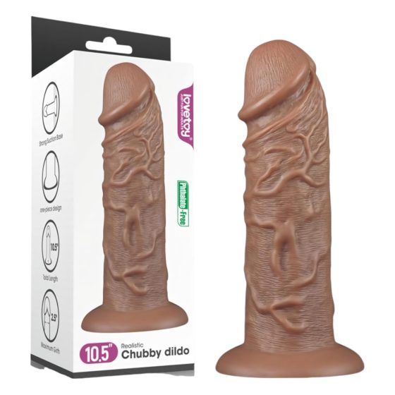 Lovetoy Chubby Realistic Suction Cup Dildo - 25cm (Natural)