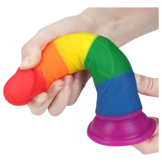 Lovetoy Prider - Lifelike Dildo - 19cm (Rainbow)