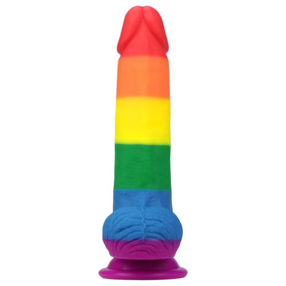 Lovetoy Prider - Realistic Dildo with Balls - 20cm (Rainbow)