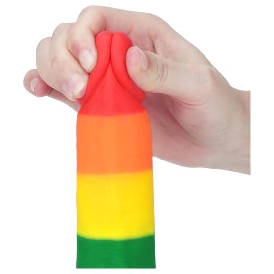 Lovetoy Prider - Realistic Dildo with Balls - 20cm (Rainbow)