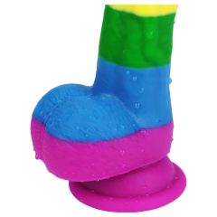   Lovetoy Prider - Realistic Liquid Silicone Dildo - 19cm (Rainbow)