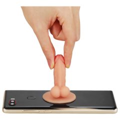 Lovetoy - Suction Cup Phone Stand - Mini Dildo (Natural)