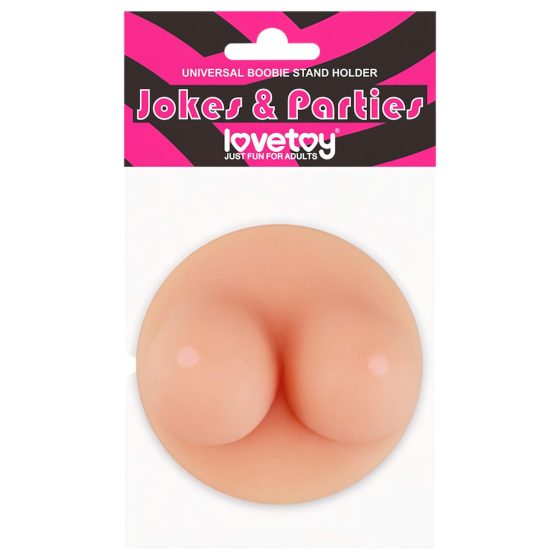 LoveToy - Suction Cup Phone Holder with Breasts (Natural)