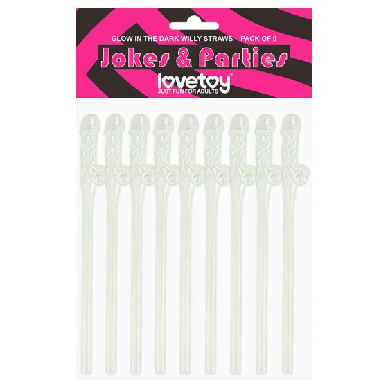 Lovetoy - Penis Light-Up Straw (White)