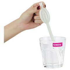 LoveToy - Pussy Glow Straw (White)