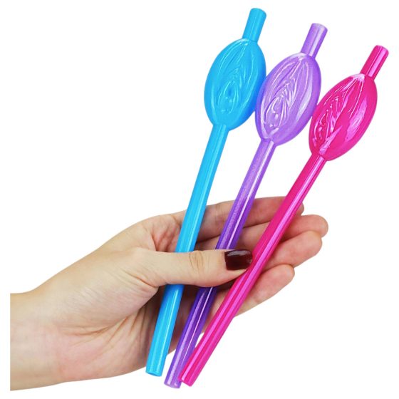 Lovetoy - Pussy Straw (Pink-Blue-Purple)