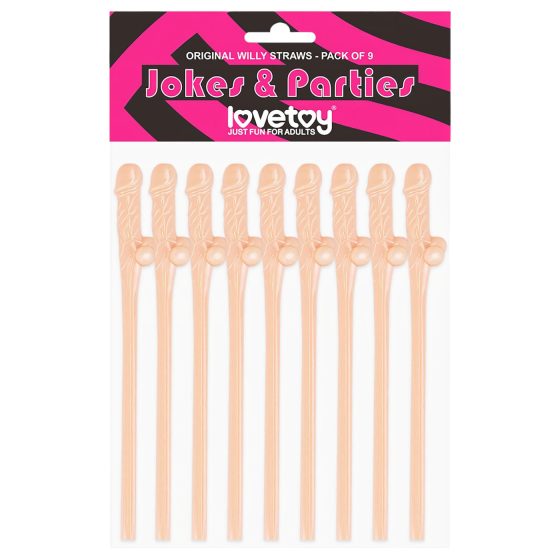 Lovetoy - Realistic Penis Straw (Natural)