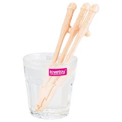 Lovetoy - Realistic Penis Straw (Natural)