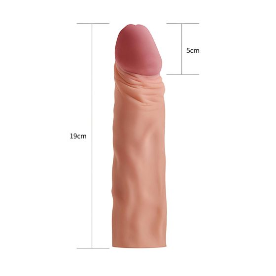 Lovetoy Pleasure X-tender - Penis Sleeve - 19cm (Natural)