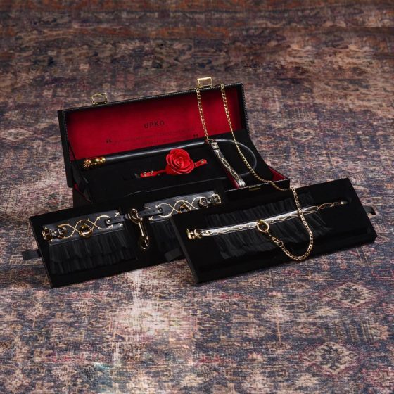 ZALO - luxury bondage set in storage (black)