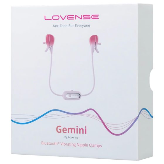 LOVENSE Gemini - smart vibrating nipple clamps (pink)