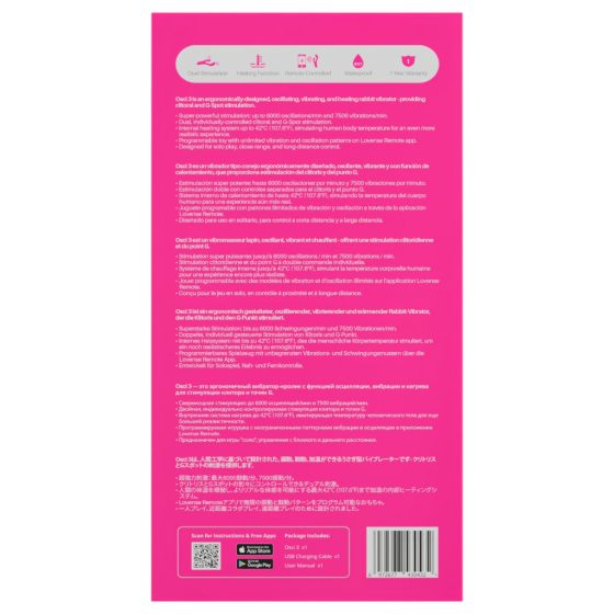 LOVENSE Osci 3 - Clitoral Arm Vibrator (Pink)