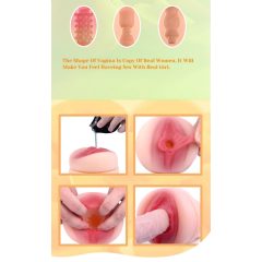   Tracy's Dog Cup - Lifelike Pocket Pussy Masturbator Case (Black-Natural)