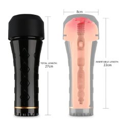   Tracy's Dog Cup - Realistic Masturbator in Case (Black-Nude)