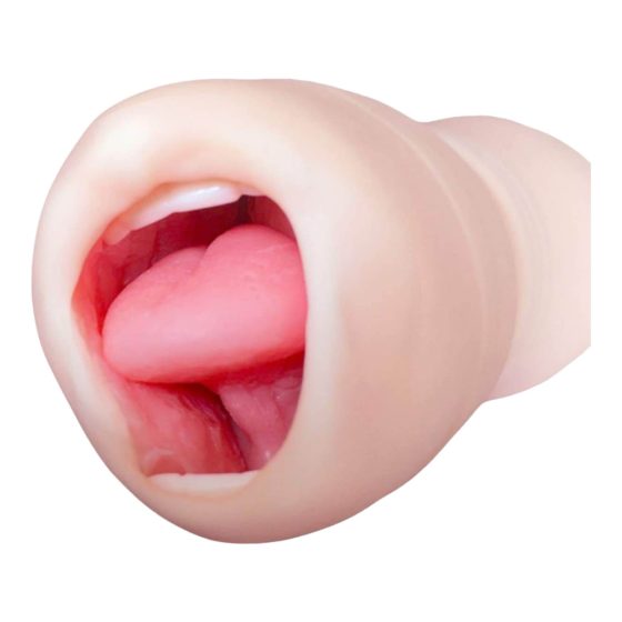 Tracy's Dog Cup - Realistic Mouth Masturbator with Teeth (Natural)