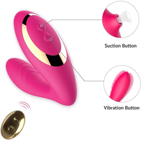 Tracy's Dog 2 - Air Pulse 2in1 Vibrator (Pink)