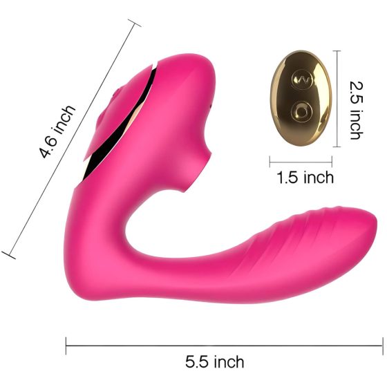 Tracy's Dog 2 - Air Pulse 2in1 Vibrator (Pink)