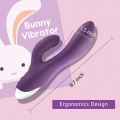   Tracy's Dog Rabbit - Waterproof, Rechargeable Clitoral Vibrator (Purple)