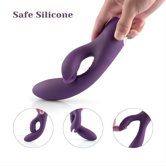 Tracy's Dog Rabbit - Waterproof, Rechargeable Clitoral Vibrator (Purple)