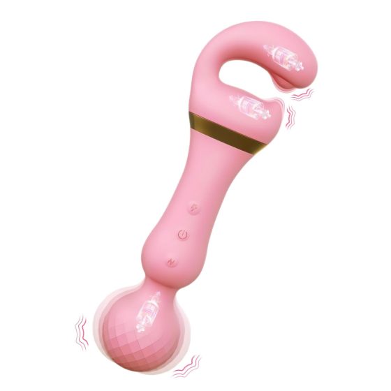 / Tracy's Dog Magic Wand - Rechargeable 3-in-1 Massaging Vibrator (Pink)