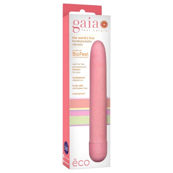 Gaia Eco Large - Eco-Friendly Vibrator (Pink) - Large