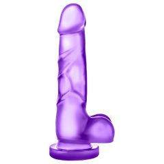   bjours Sweet N Hard 4 - Suction Cup Dildo with Testicles (Purple)