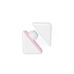   Vibeconnect - Rechargeable Air Pulse Clitoral Stimulator (White-Peach)