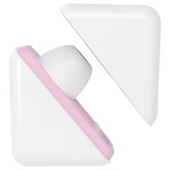   Vibeconnect - Rechargeable Air Pulse Clitoral Stimulator (White-Peach)