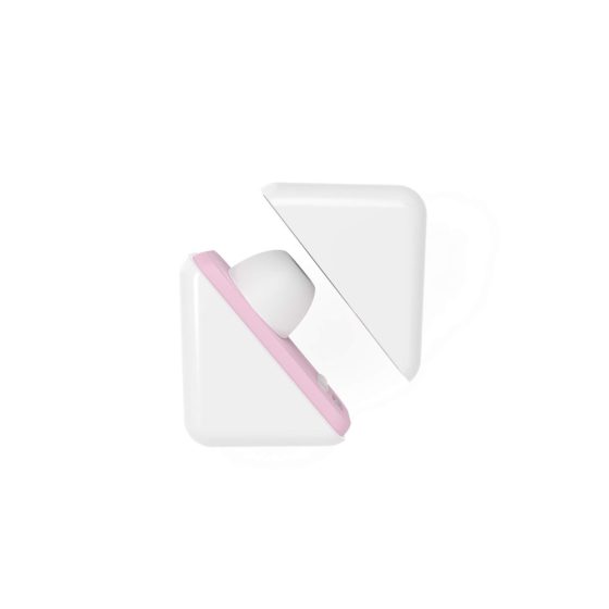 Vibeconnect - Rechargeable Air Pulse Clitoral Stimulator (White-Peach)