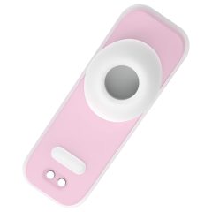   Vibeconnect - Rechargeable Air Pulse Clitoral Stimulator (White-Peach)