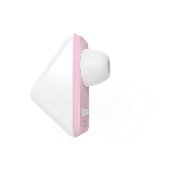 Vibeconnect - Rechargeable Air Pulse Clitoral Stimulator (White-Peach)