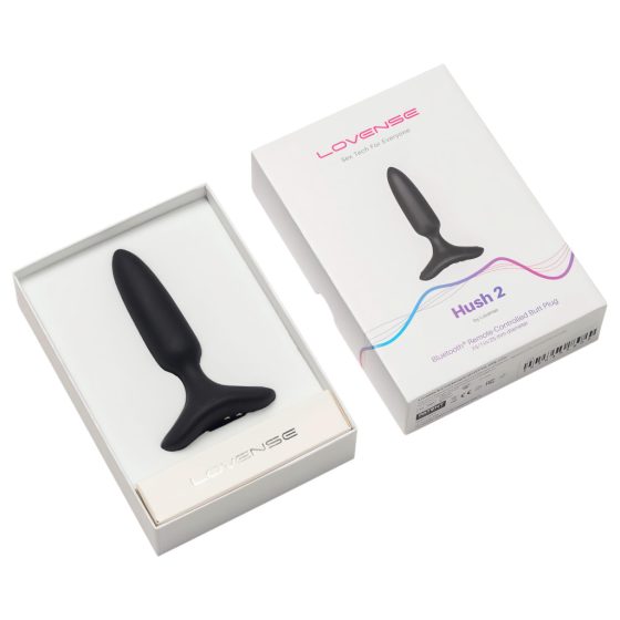 LOVENSE Hush 2 XS - Rechargeable Small Anal Vibrator (25mm) - Black