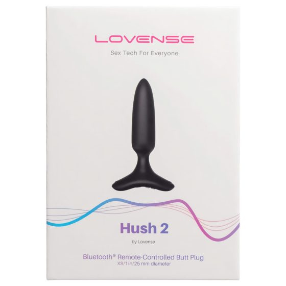 LOVENSE Hush 2 XS - Rechargeable Small Anal Vibrator (25mm) - Black