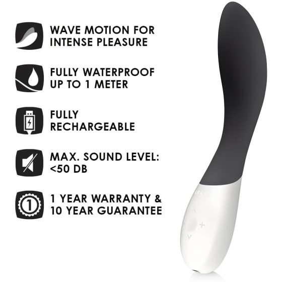 LELO Mona Wave - Waterproof G-spot Vibrator (Black)