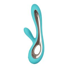   LELO Soraya 2 - Rechargeable, Waterproof Vibrator with Clitoral Arm (Turquoise)