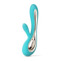   LELO Soraya 2 - Rechargeable, Waterproof Vibrator with Clitoral Arm (Turquoise)