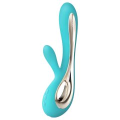   LELO Soraya 2 - rechargeable, waterproof, rabbit vibrator (turquoise)