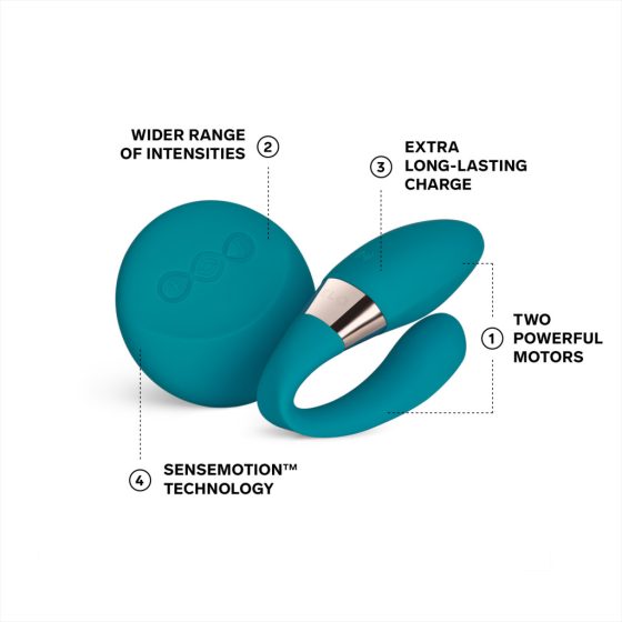 LELO Tiani Duo Silicone Couples Vibrator (Blue)